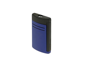 S.T. Dupont Maxijet Matte Black and Ocean Blue Single Flame Lighter