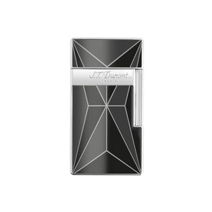 S.T. Dupont Fire X Black and Chrome Big D Torch Lighter
