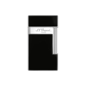 S. T. Dupont Slimmy Black Lacquer and Chrome Lighter