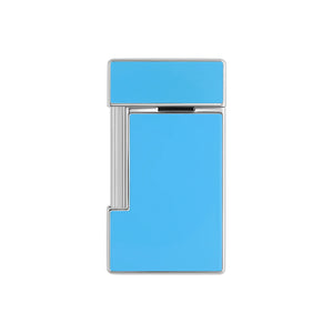 S. T. Dupont Slimmy Light Blue Lacquer and Chrome Lighter