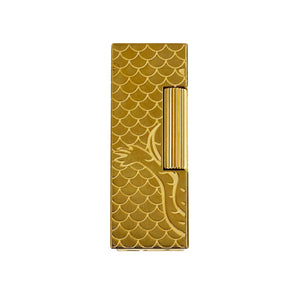 Dunhill Rollagas Dragon Gold Plated Lighter