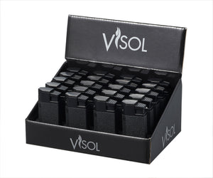 Visol Evans Black Retail Prepack - 20 Cigar Lighters
