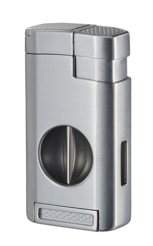 Visol Kamet V Cutter Silver Triple Torch Cigar Lighter