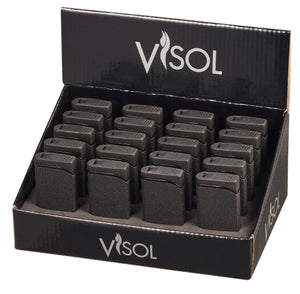 Visol Vista Black Retail Prepack - 20 Cigar Lighters