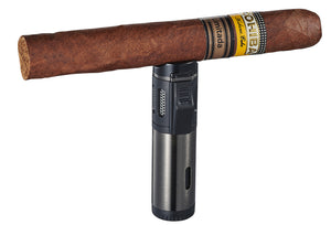 Artemis Triple Torch Cigar Lighter - Gunmetal
