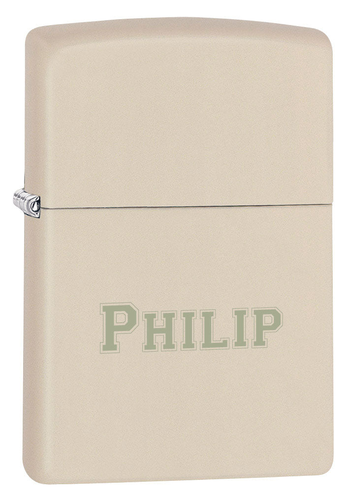Zippo Cream Matte Lighter Lighters Direct