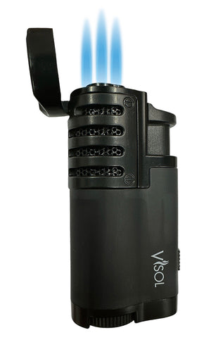 Visol Angelo Grey Triple Flame Cigar Lighter