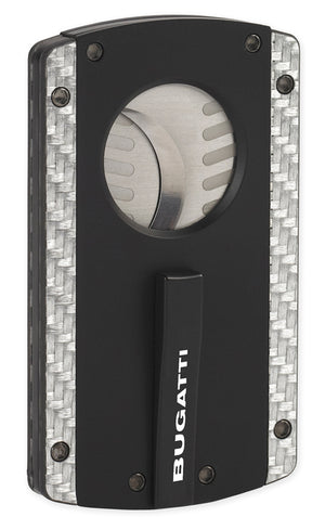 Bugatti Carbon Fiber Cigar Cutter - Black & Silver