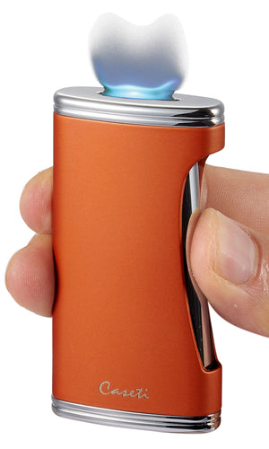 Caseti BigFlat Burnt Orange Cigar Lighter