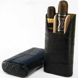 Showband Black Alligator Pattern Leather Case