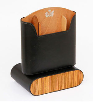 Sunrise Black with Zebrawood Travel Humidor