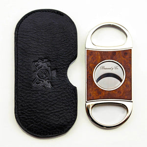 Brizard & Co Double Guillotine Series II Carpathian Burl Cigar Cutter