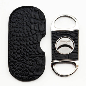 Brizard & Co Double Guillotine Series II Croco Black Cigar Cutter