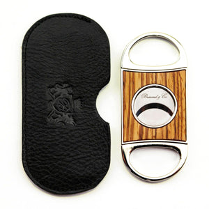 Brizard & Co Double Guillotine Series II Zebrawood Cigar Cutter