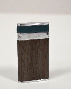 Brizard & Co Gunmetal Ebony and Racing Green Two Tone Sottile Lighter