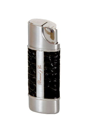 Black Nano Croco Pattern Single Torch Lighter