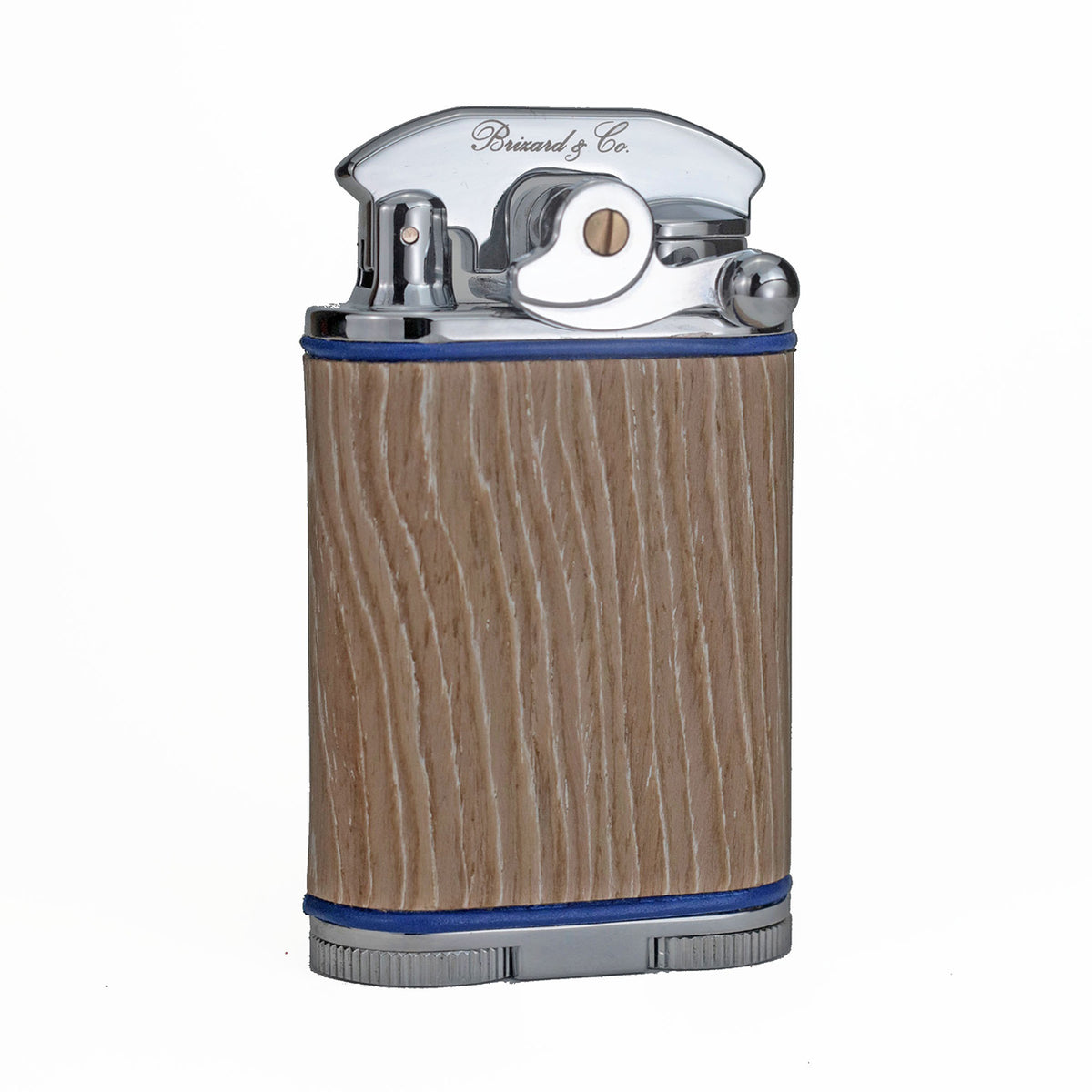 Brizard & Co. Gatsby Bleached Oak Wood and Leather Triple Torch Flame