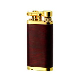 IM Corona Old Boy Gold Burgundy Briar Pipe Lighter
