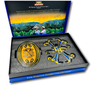 "The Fuente Story Collection" Opus X Blue Crystal Ashtray