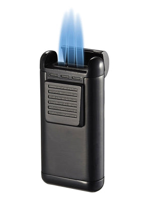 Visol Antero Triple Torch Cigar Lighter - Black