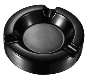 Visol Beatrix Circular Ceramic Cigar Ashtray - Black