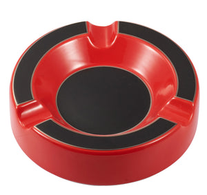 Visol Beatrix Circular Ceramic Cigar Ashtray - Red