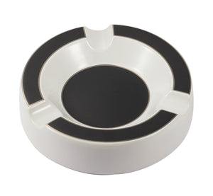 Visol Beatrix Circular Ceramic Cigar Ashtray - White