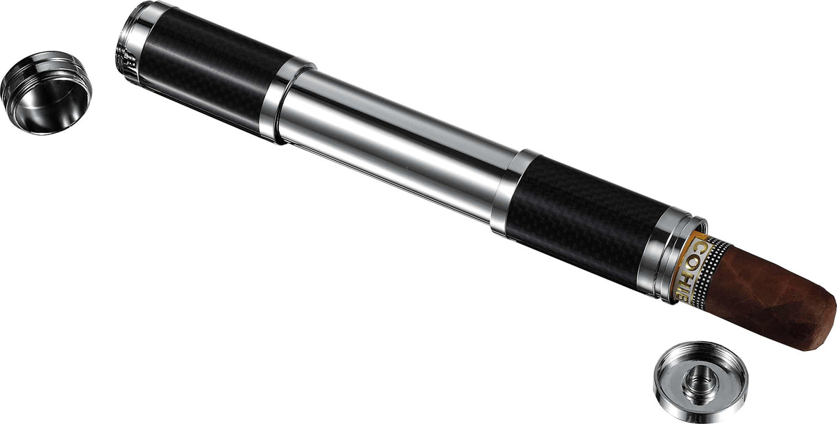 Visol Kinetic II Carbon Fiber Chrome Adjustable Cigar Tube