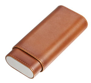 Visol Santa Fe Brown Leather Cigar Case