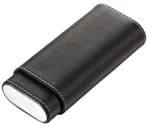 Visol Santa Fe Black Leather Cigar Case