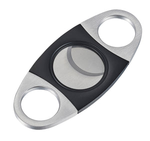 Visol Slimline Double Guillotine Cigar Cutter - Black