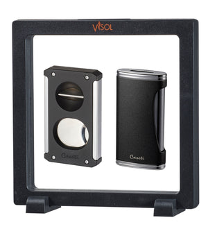 Visol Matte Black Trident & BigFlat Floating Gift Set