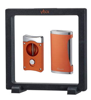 Visol Burnt Orange Wedge V & BigFlat Floating Gift Set