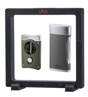 Visol Gunmetal Wedge V & Gray DuoMatt Floating Gift Set