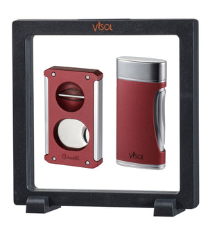 Visol Burgundy Trident & DuoMatt Floating Gift Set