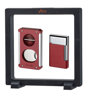 Visol Burgundy Trident & Pyxis Floating Gift Set