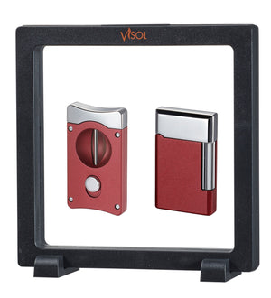 Visol Burgundy Wedge V & Pyxis Floating Gift Set