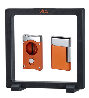 Visol Burnt Orange Wedge V & Pyxis Floating Gift Set