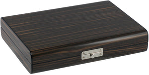 Timber Ebony Wood Travel Cigar Humidor with Humidifier