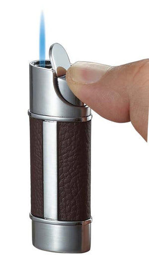 Piccolo Brown Leather Single Torch