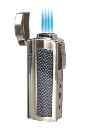 Visol Maui Quad Flame Table Lighter - Nickel