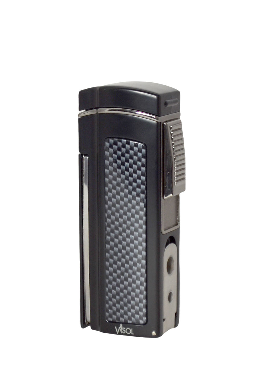 Visol Maui Quad Flame Table Lighter Black Lighters Direct