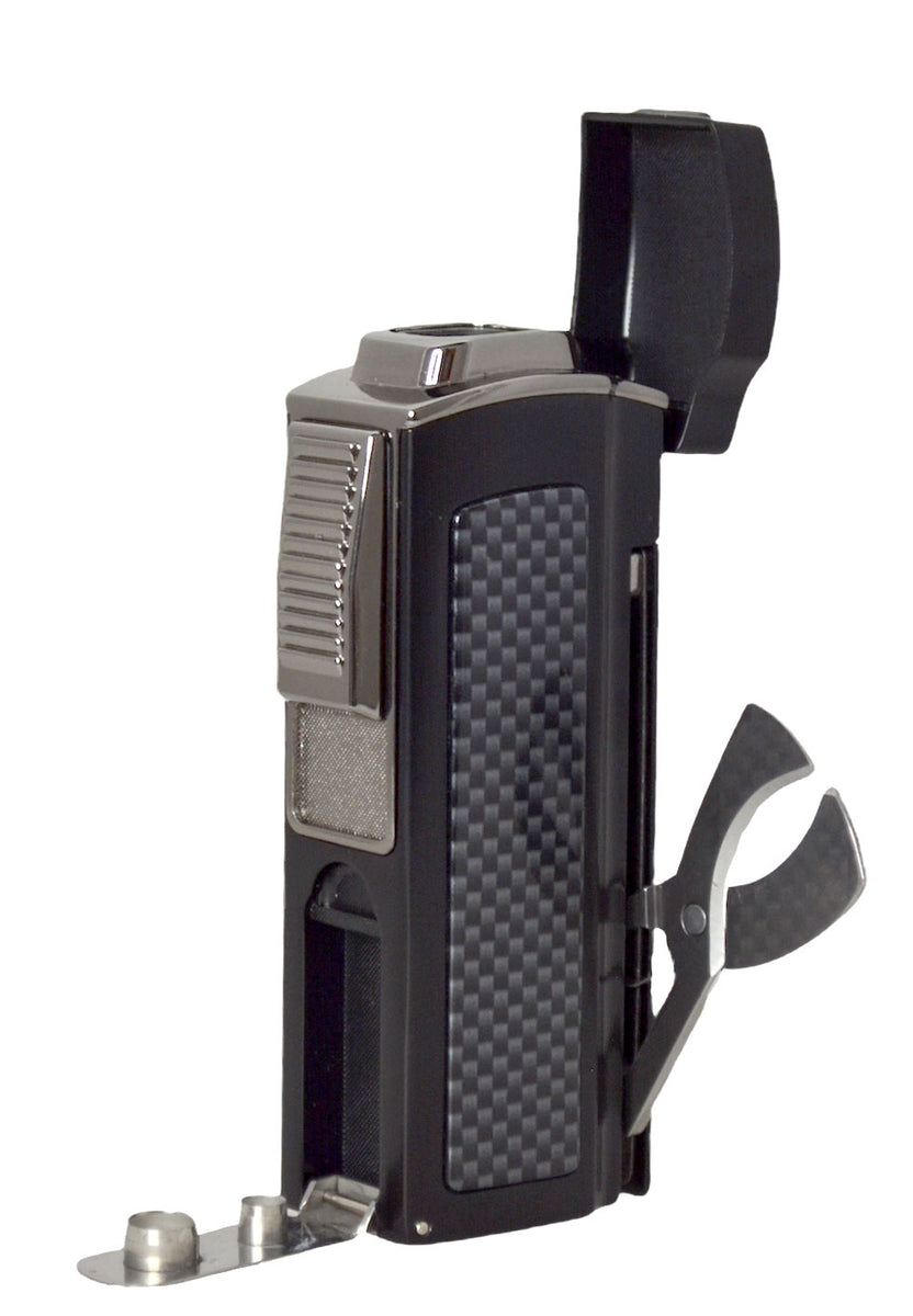 Visol Maui Quad Flame Table Lighter Black Lighters Direct