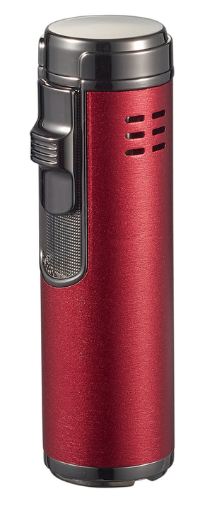 Visol Palisade Quad Flame Cigar Lighter - Red