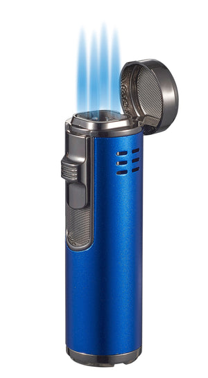 Visol Palisade Quad Flame Cigar Lighter - Blue