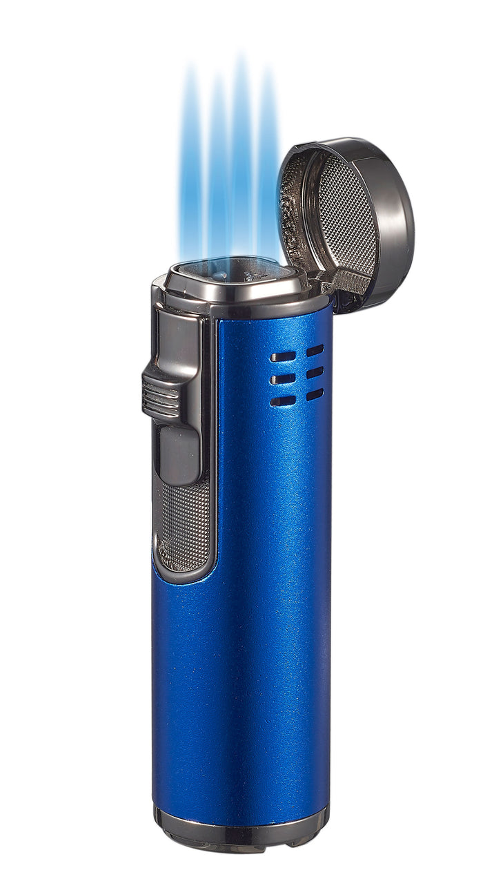 Visol Palisade Quad Flame Cigar Lighter - Blue