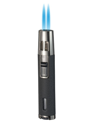 DuoJet Double Torch Pen Cigar Lighter - Black