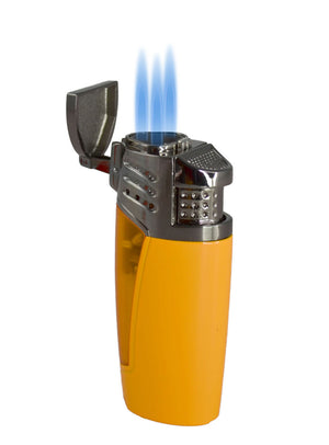 Visol Pyramid Triple Flame Cigar Lighter - Yellow