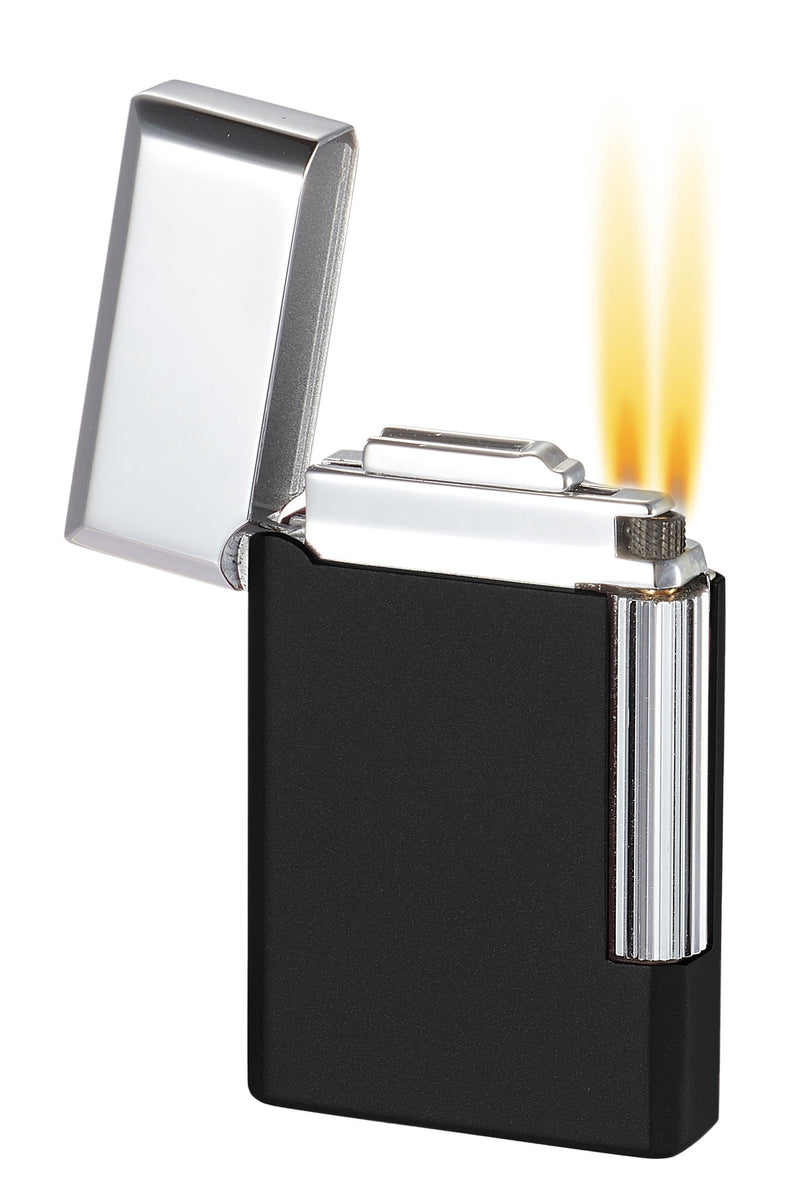 Visol Pyxis Matte Black Flint Lighter Lighters Direct
