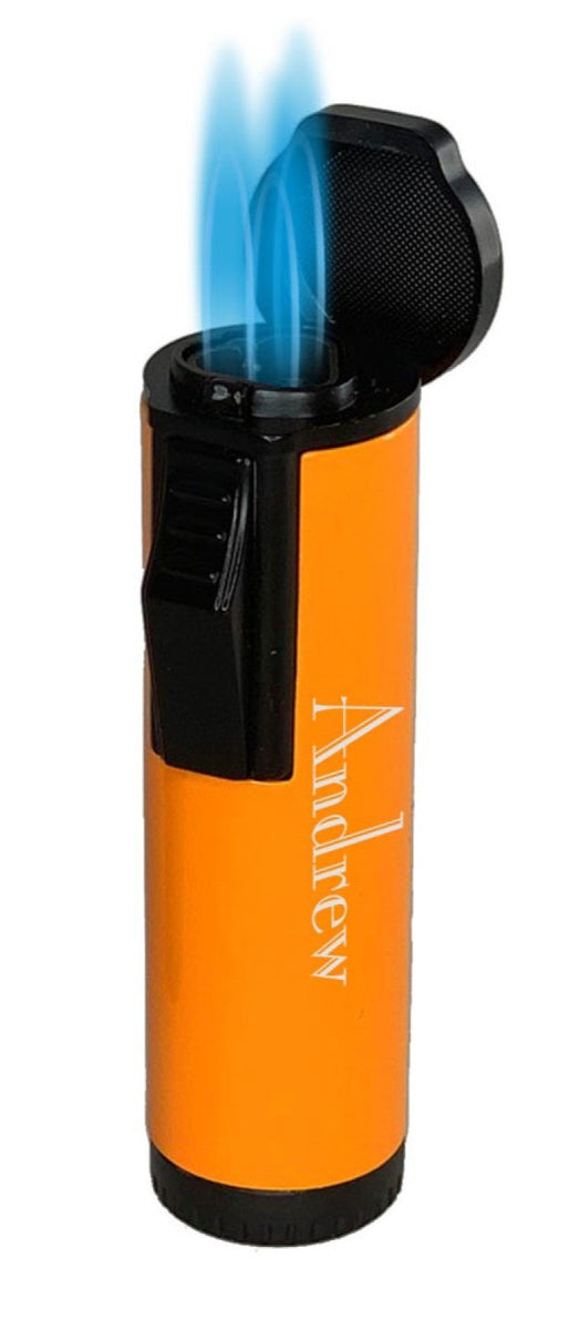 Visol Hades Orange Lacquer Triple Torch Cigar Lighter – Lighters